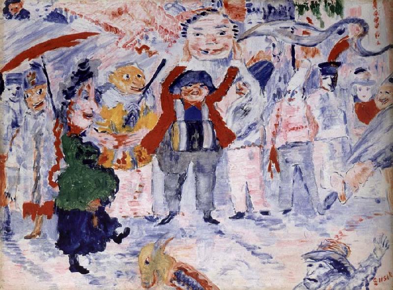 James Ensor Carnival in Flanders oil painting image